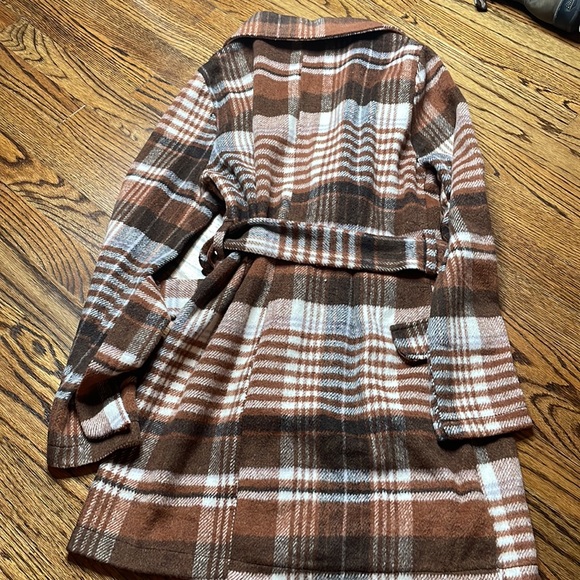 Altard state trench coat plaid style jacket size small - Picture 2 of 3